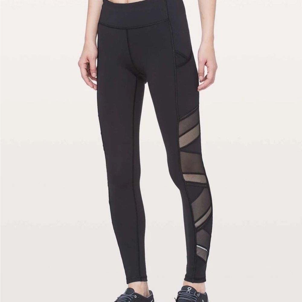 NWOT Lululemon Speed Up Tight *Mesh 28" Black | SIZE 4